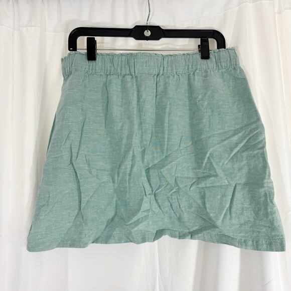 Patagonia Eco Hemp Cotton Skirt Mint Green Mini Size M - Picture 2 of 6